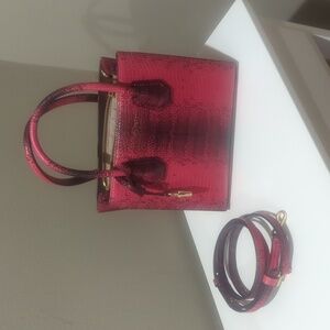 Michael Kors Small Purse - Hot Pink Snakeskin